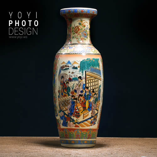 明清宮庭花瓶藝術品攝影