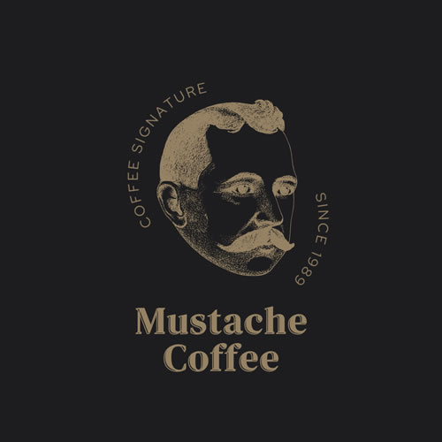 鬍子Mustache 咖啡包裝設計